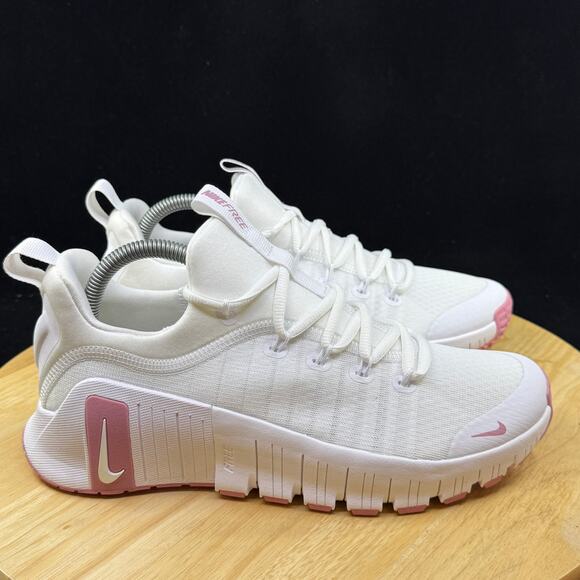 Nike Free Metcon 6 White Pink Sneakers Brand New FJ7126 106 Women’s Size 8.5 - Picture 4 of 10